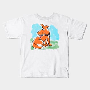 Cute Dog Cartoon Kids T-Shirt